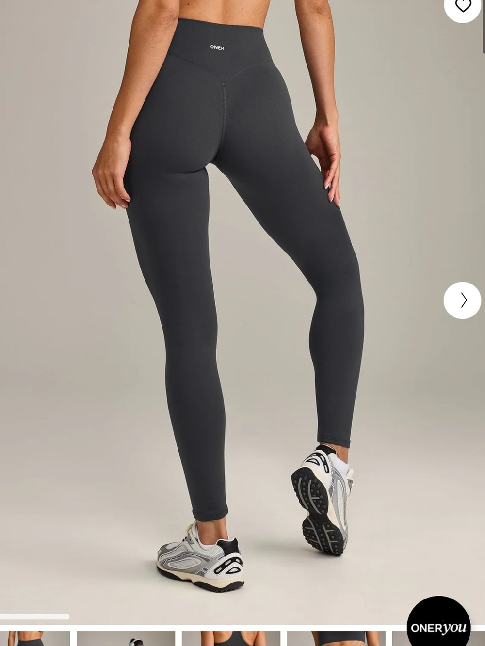 Oner Active Coal Gray Soft Motion High Waisted Legging XS